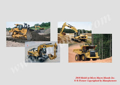 "CAT" H0 Construction Machinery Sales Package